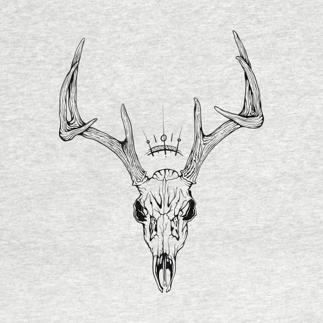 deer skull by Yaroslav Tkach